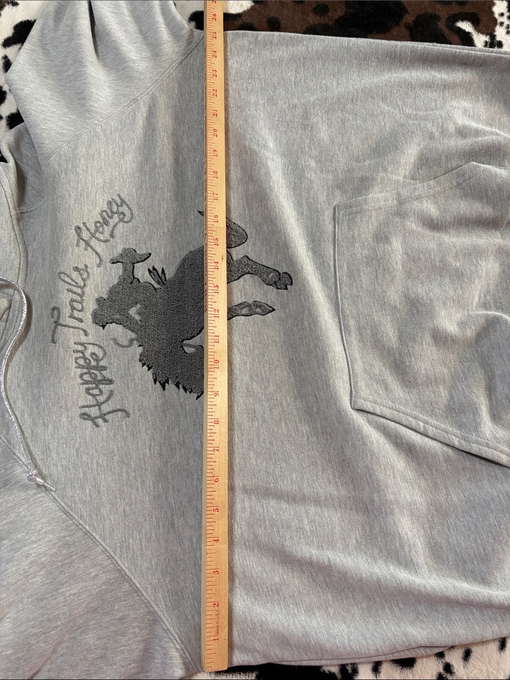 Rodeo Quincy Gray Hooded Sweatshirt with Rodeo Graphic; Size XXL - Picture 8 of 9
